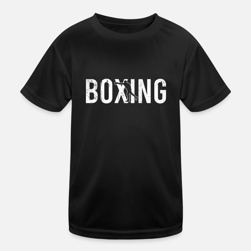 Boxen boxing - Kinder Funktions-T-Shirt - Schwarz