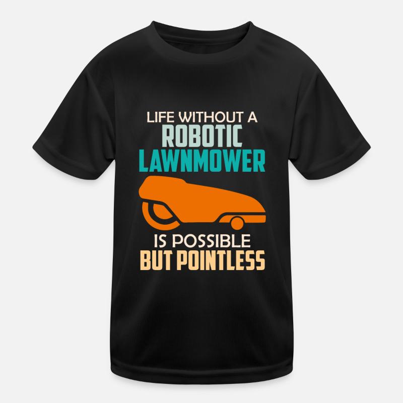 Rasen mähen Roboter Mähroboter Kinder Funktions-T-Shirt