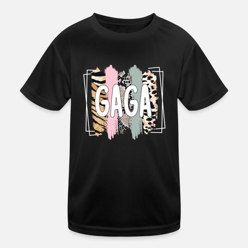 Gaga Oma Muttertag Geschenk Gaga Großmutter Süß Kinder Funktions-T-Shirt