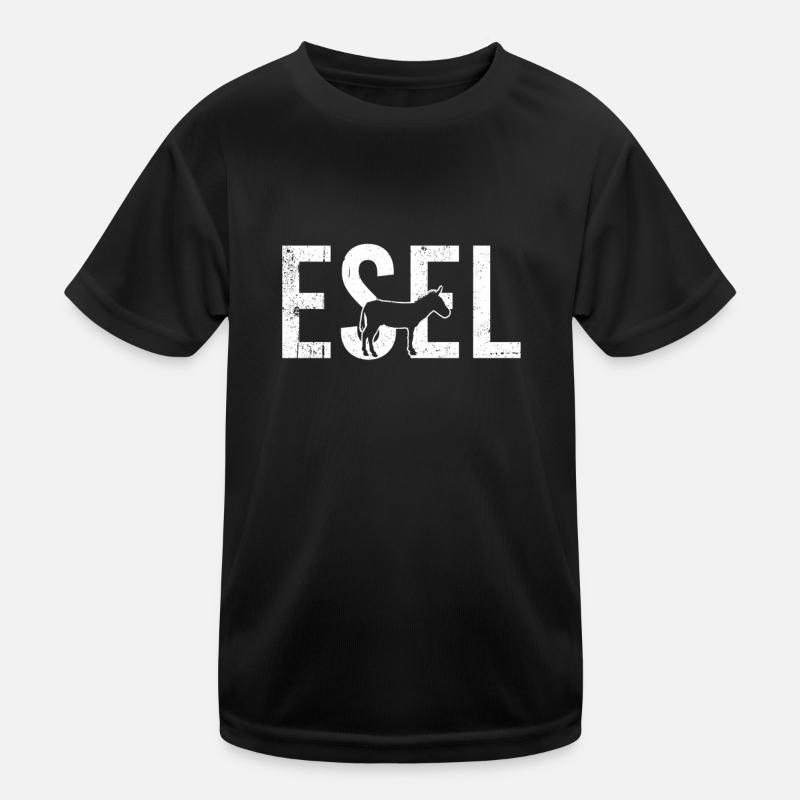 Esel Kinder Funktions-T-Shirt
