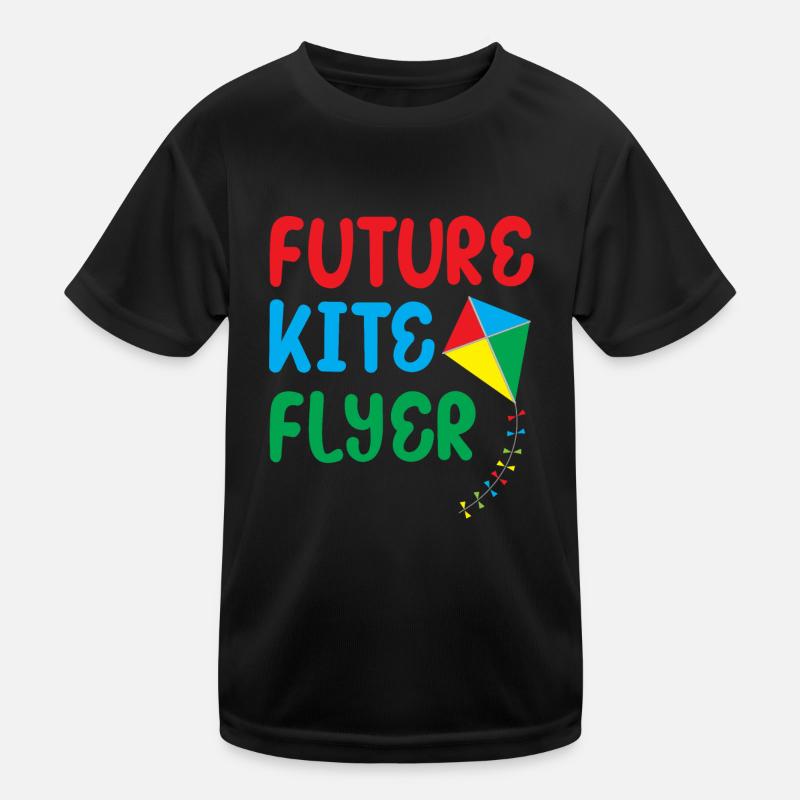 Future Kite Flyer - Sky Flying Children Kids Functional T-Shirt