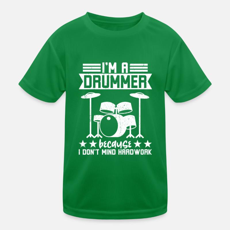Ich Bin Schlagzeuger Harte Arbeit Kinder Funktions-T-Shirt
