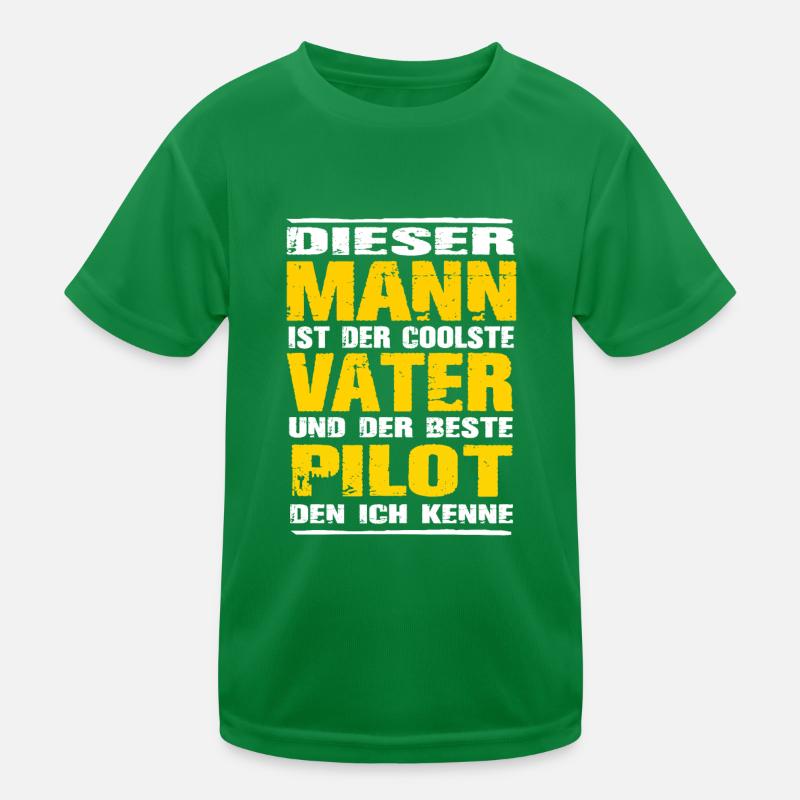 Pilot Kinder Funktions-T-Shirt