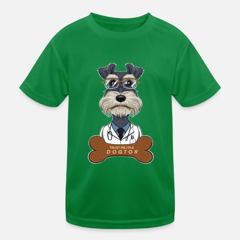 Veterinary Miniature Schnauzer Trust Me Im A Kinder Funktions-T-Shirt
