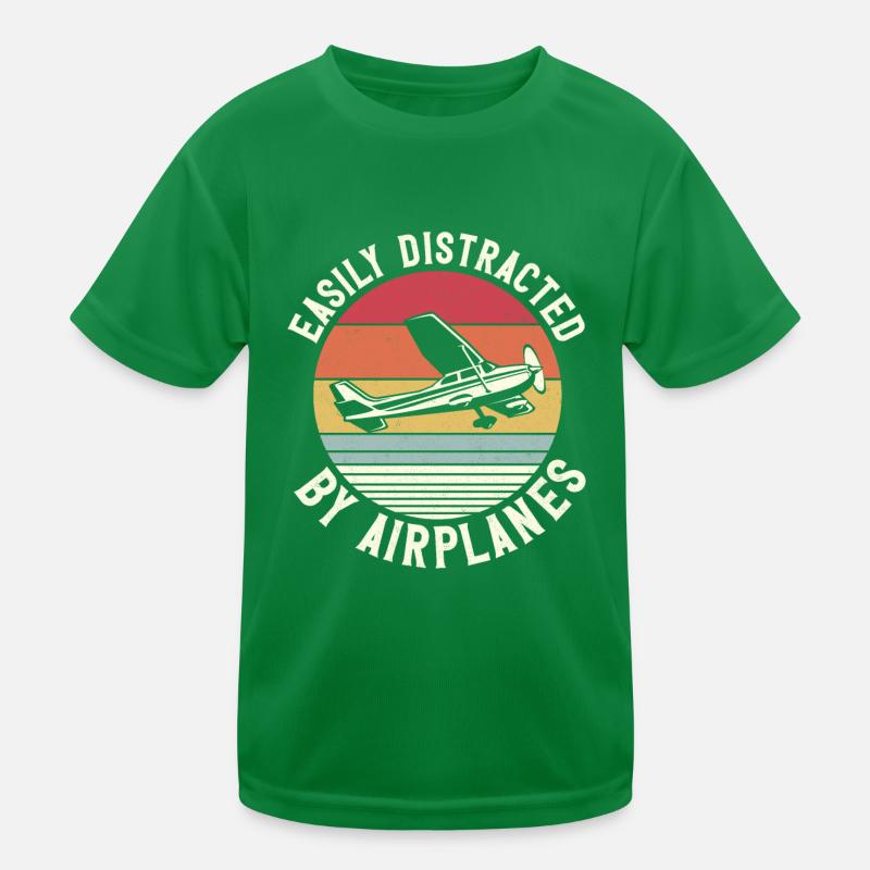 Pilote d’avion Vintage Rétro T-shirt sport Enfant