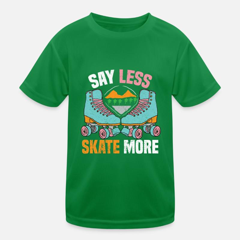 Rollerskate Rollerskating Skating Rollerblades Kinder Funktions-T-Shirt