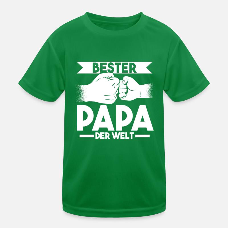 Bester Papa der Welt Kinder Funktions-T-Shirt