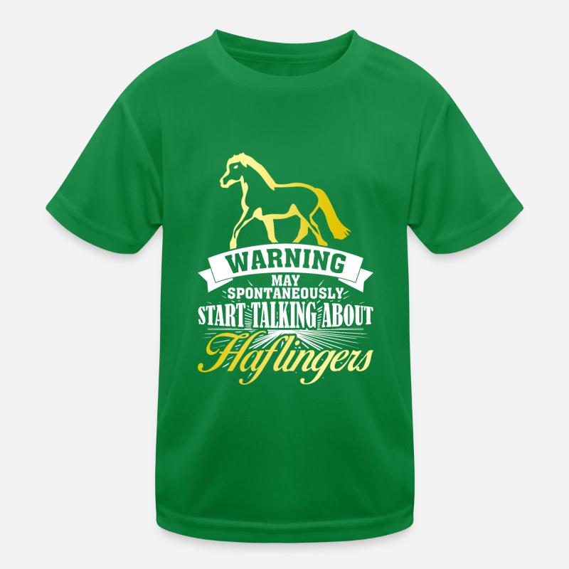 Haflinger saying joke Haflinger Kids Functional T-Shirt