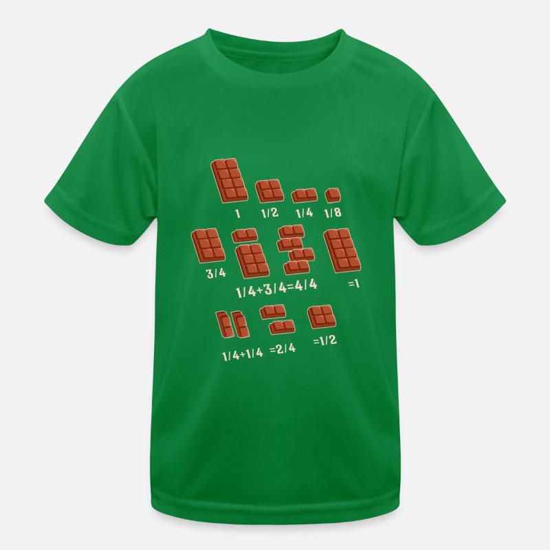 Chocolate Quick Maths Fractions Math Lehrer - Kinder Funktions-T-Shirt