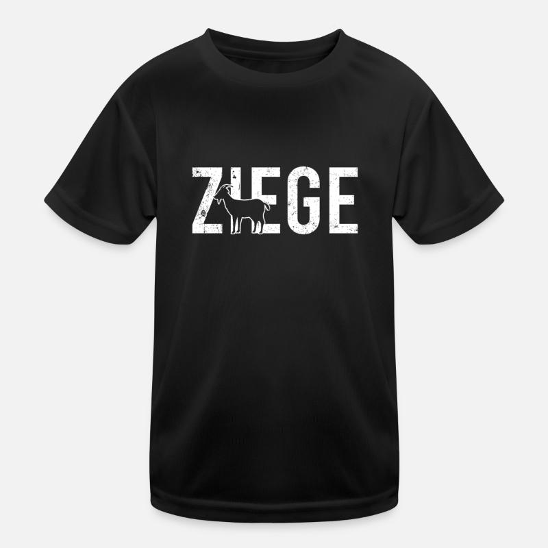 Ziege Kinder Funktions-T-Shirt