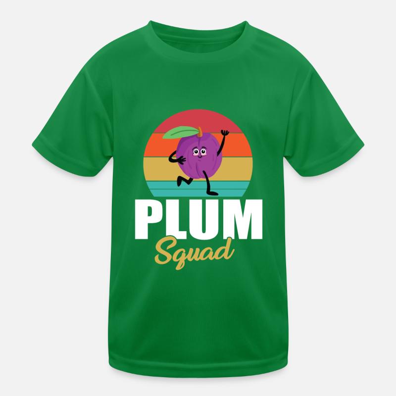 Pflaume Squad Kinder Funktions-T-Shirt
