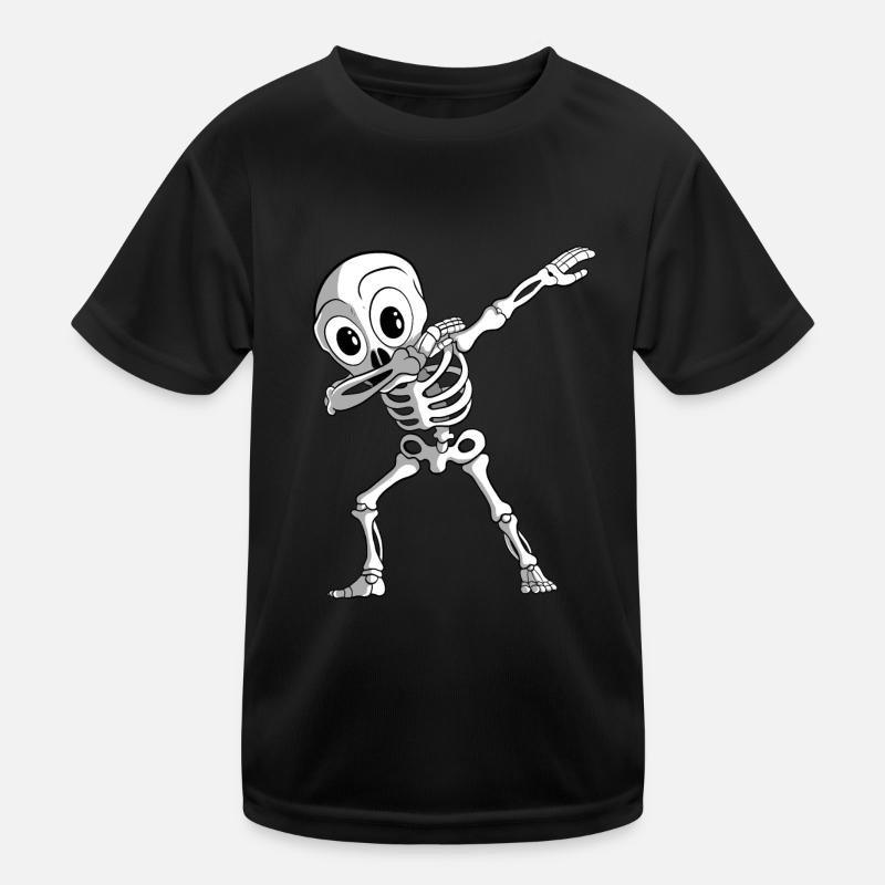 Dabbing Gerippe Dab Skelett Kinder Funktions-T-Shirt