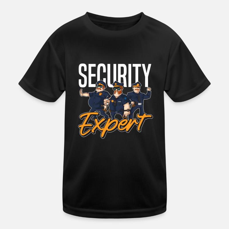 Security Security Guard Security Service Kids Functional T-Shirt