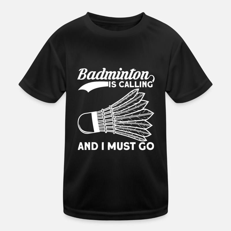 Badminton Federball Kinder Funktions-T-Shirt