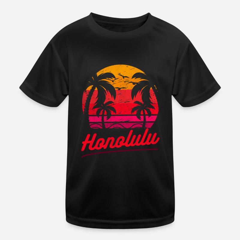 Honolulu Vacation Surf Beach Tropical Summer Kinder Funktions-T-Shirt