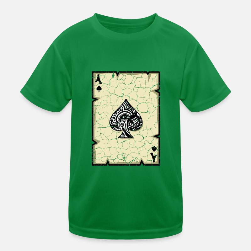 Ass-Karte Süchtig nach Gaming. Gift Kinder Funktions-T-Shirt