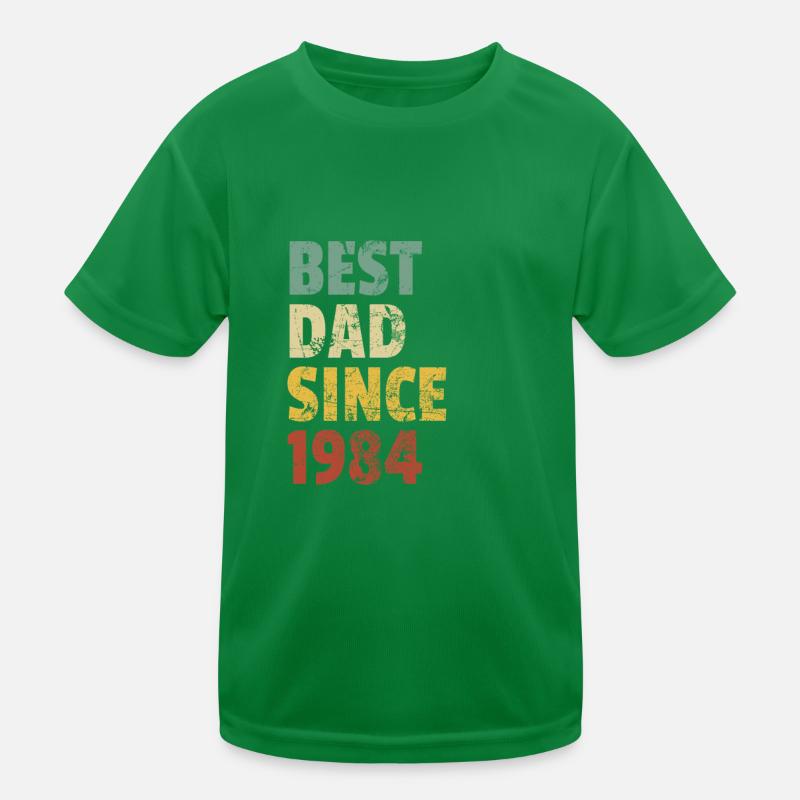 Bester Vater seit 1984 Vatertag Slogan Zitat Kinder Funktions-T-Shirt