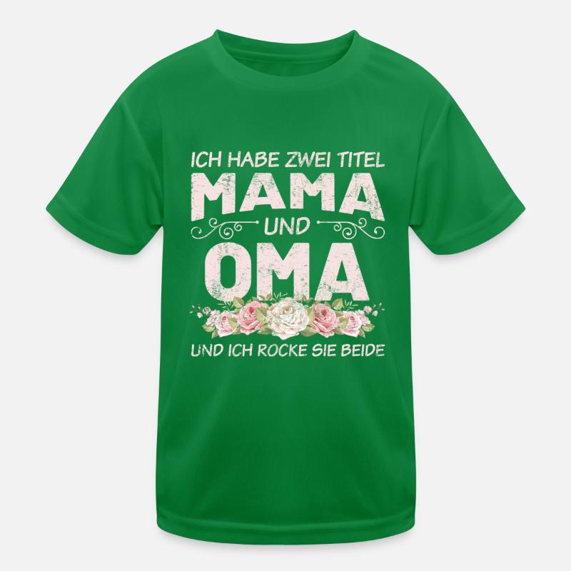 Muttertag Mama Oma Spruch Kinder Funktions-T-Shirt