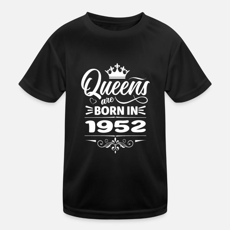 Queens are Born 1952 Kids Functional T-Shirt