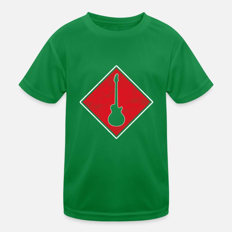 Logo de la guitare électrique Rock T-shirt sport Enfant