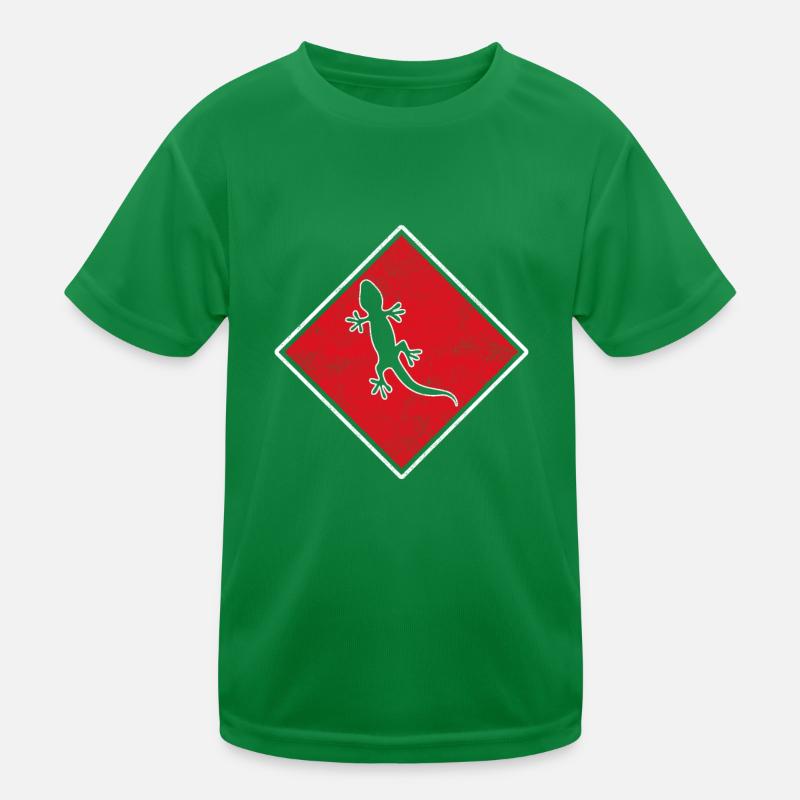 Eidechse Kinder Funktions-T-Shirt