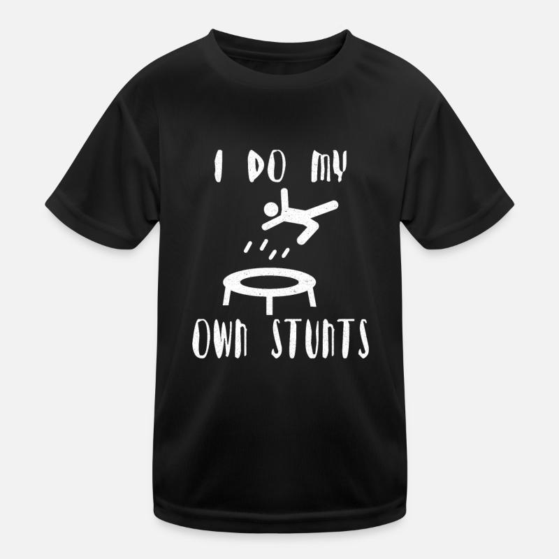 Trampoline-trampoline-jump-turner-bounce-jumping Kids Functional T-Shirt