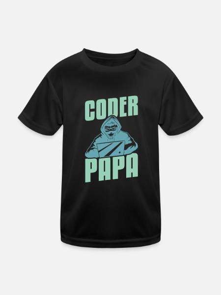Programmierer Coder Software Entwickler - Kinder Funktions-T-Shirt - Schwarz - Vorne