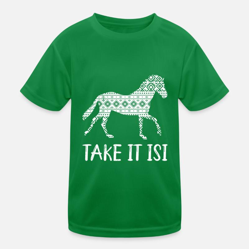 Take it Isi Isländer Pferd Kinder Funktions-T-Shirt