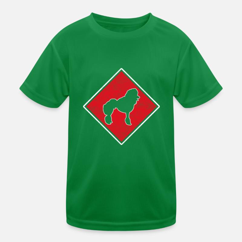 Pudel Logo Kinder Funktions-T-Shirt