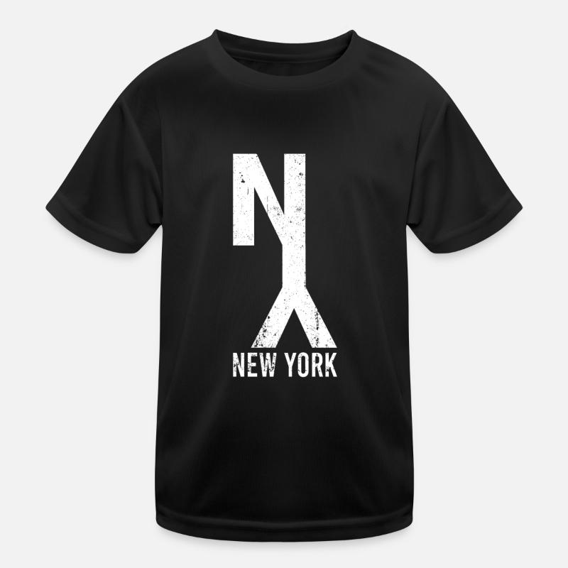 New York Kinder Funktions-T-Shirt