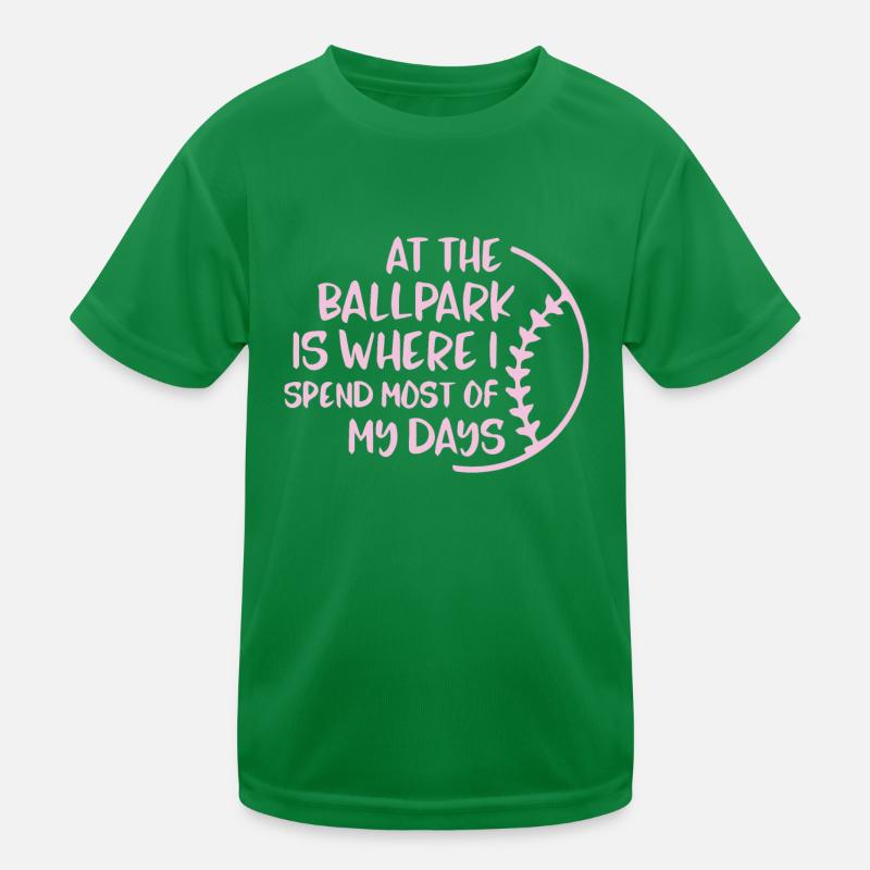 Baseball-Park Kinder Funktions-T-Shirt