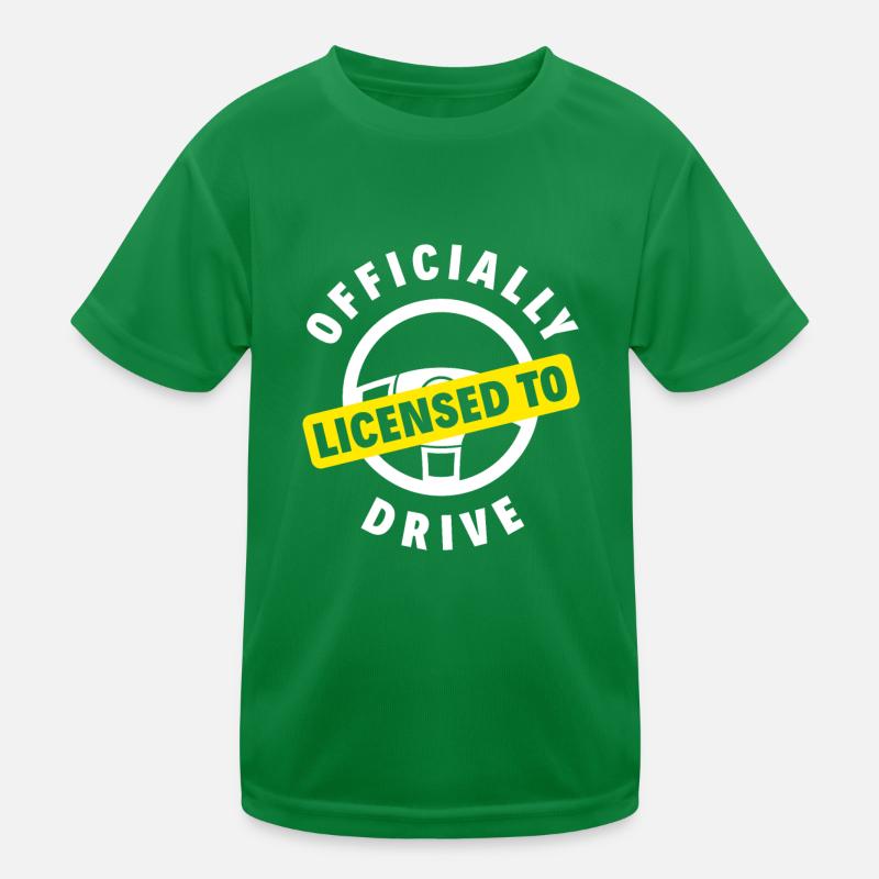 Cadeau de permis de conduire réussi T-shirt sport Enfant