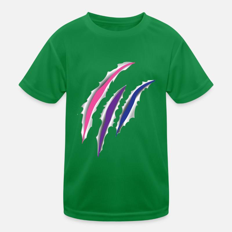 Bisexual Bi Pride Flag Scratch Kinder Funktions-T-Shirt