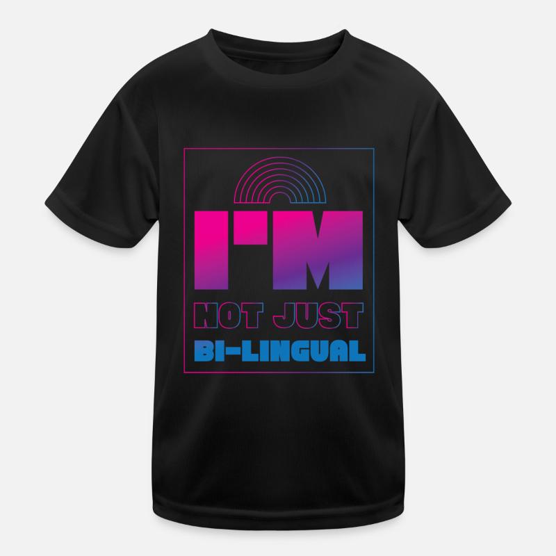 Bisexual Bi Pride Flag Pun I'M Not Kinder Funktions-T-Shirt