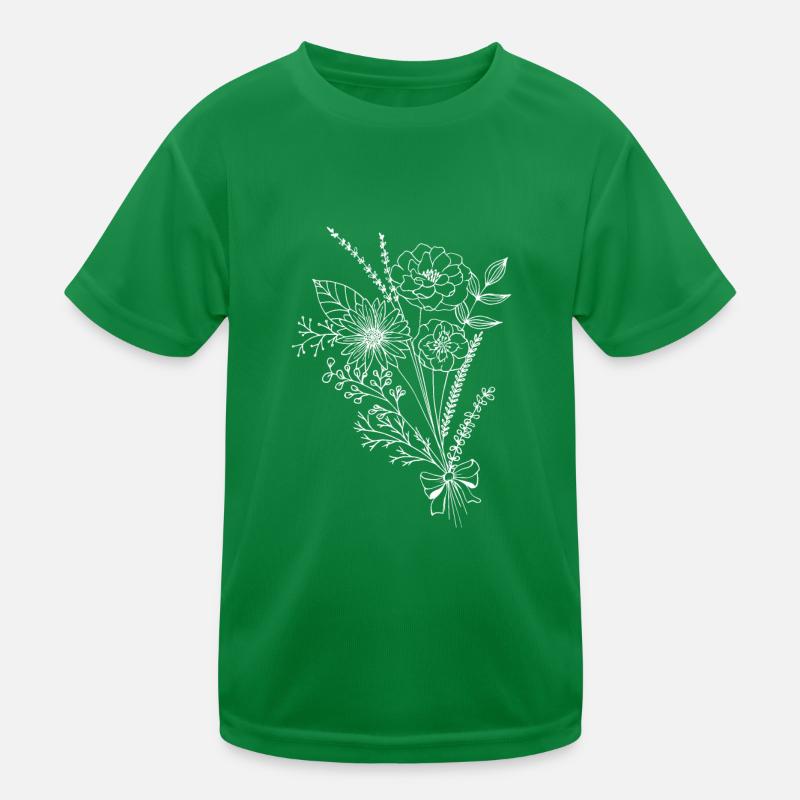 Wildblumen Kinder Funktions-T-Shirt