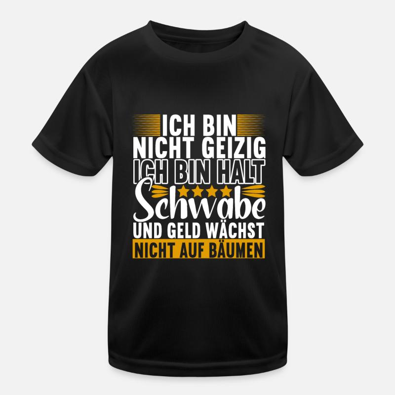 Schwabe Schwäbisch Kinder Funktions-T-Shirt