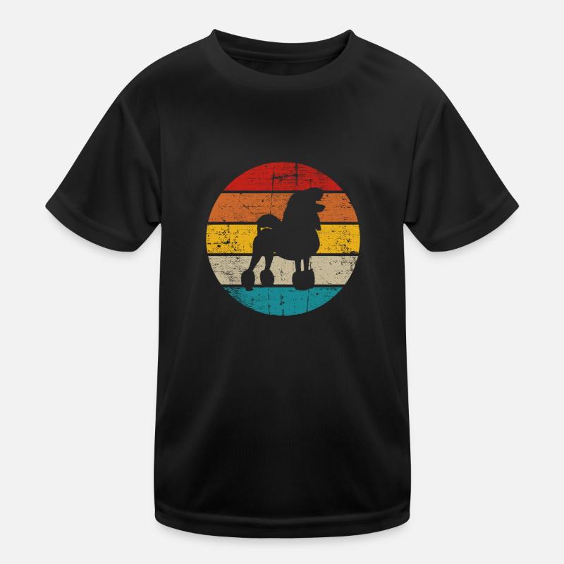 Poodle dog lover Retro vintage Gift idea Kinder Funktions-T-Shirt