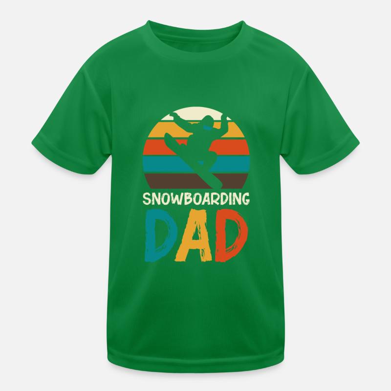 Snowboard Snowboarding Snowboarder Ski lovers Kids Functional T-Shirt