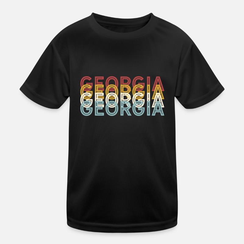 US 70s Retro State Vintage Géorgie T-shirt sport Enfant
