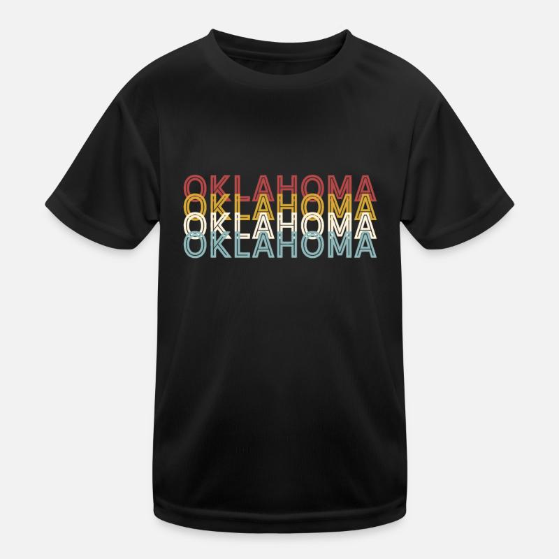 US 70er Retro State Vintage Oklahoma Kinder Funktions-T-Shirt