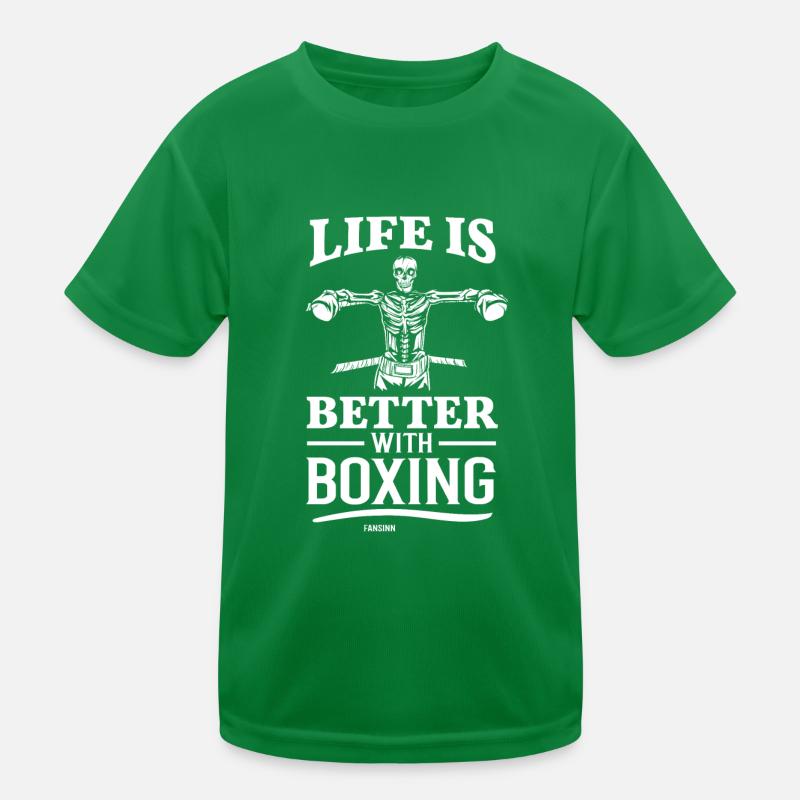 Life Is Better With Boxing Kinder Funktions-T-Shirt