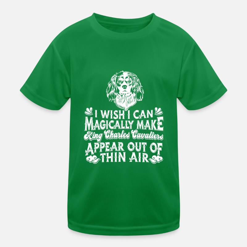King Charles Cavalier Dog Kids Functional T-Shirt