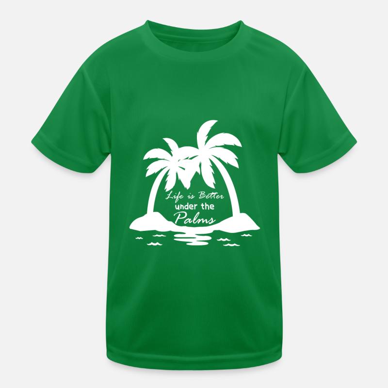 Palmen Kinder Funktions-T-Shirt