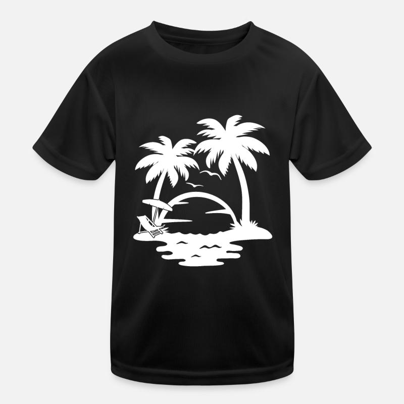 Palmen Kinder Funktions-T-Shirt