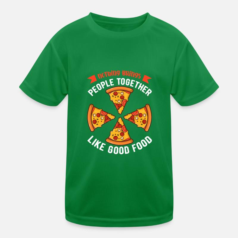 rien ne rassemble les gens comme la bonne nourriture T-shirt sport Enfant