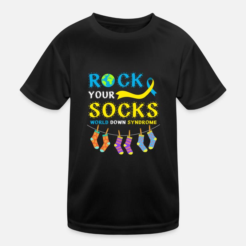 Rock Your Socks World Down Syndrome Kinder Funktions-T-Shirt