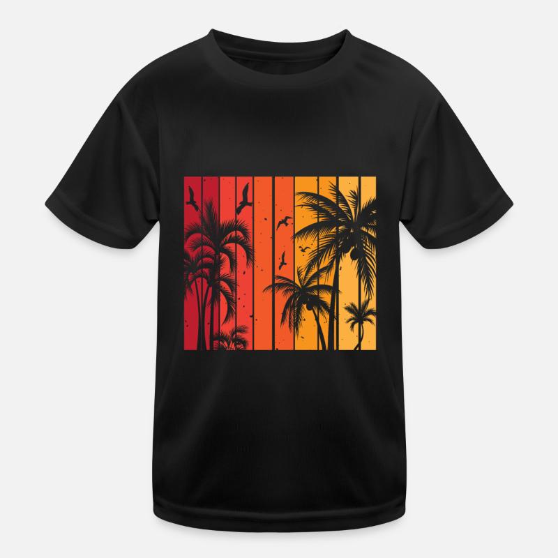 Palmen Kinder Funktions-T-Shirt