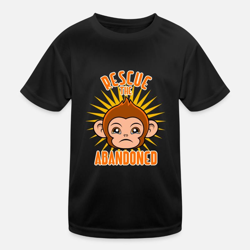 Sauvez le singe mignon abandonné T-shirt sport Enfant