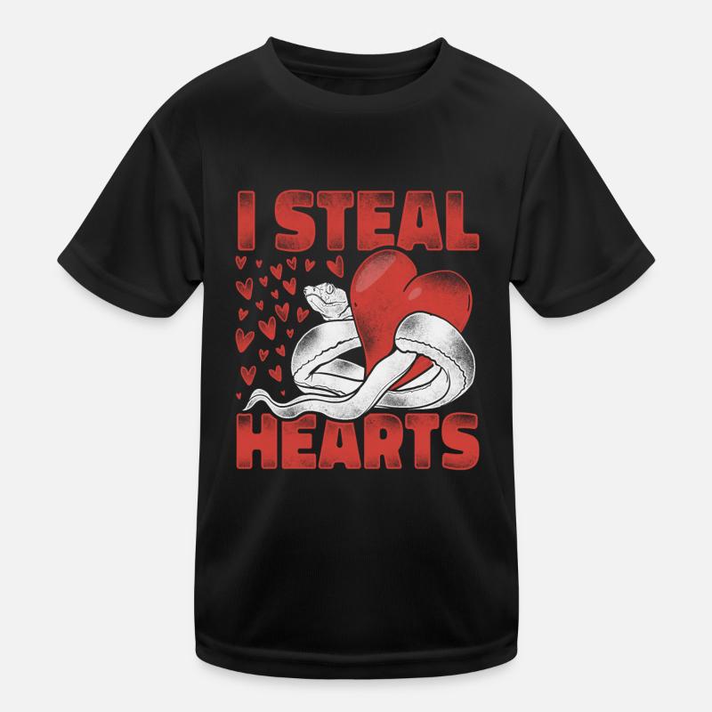Snake Serpent Valentines Day Kinder Funktions-T-Shirt