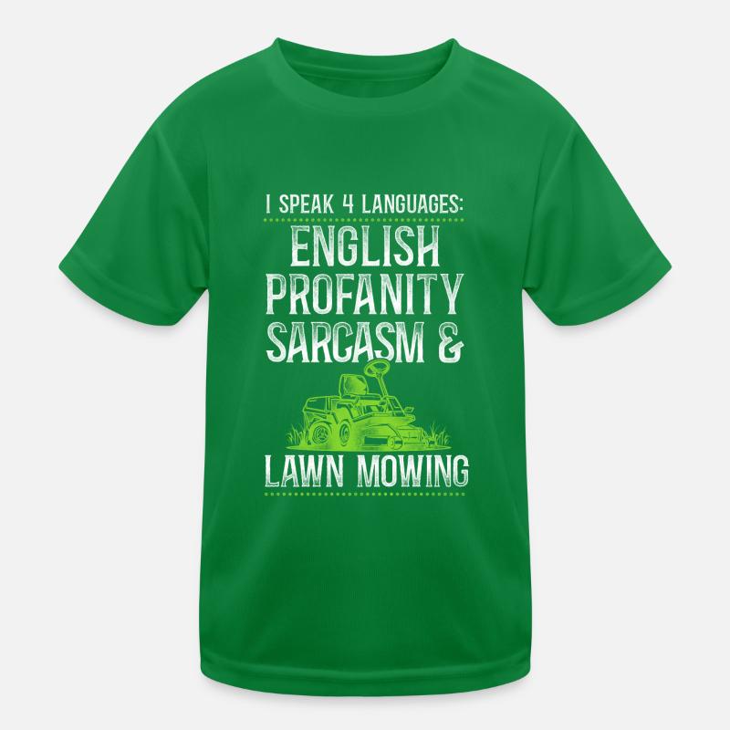 Tondeuse à gazon Mowing Papa Père T-shirt sport Enfant